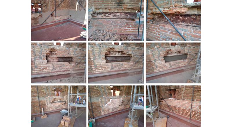 Rehabilitación estructural de pináculos de fachadas de la Escuela Teresiana Ganduxer