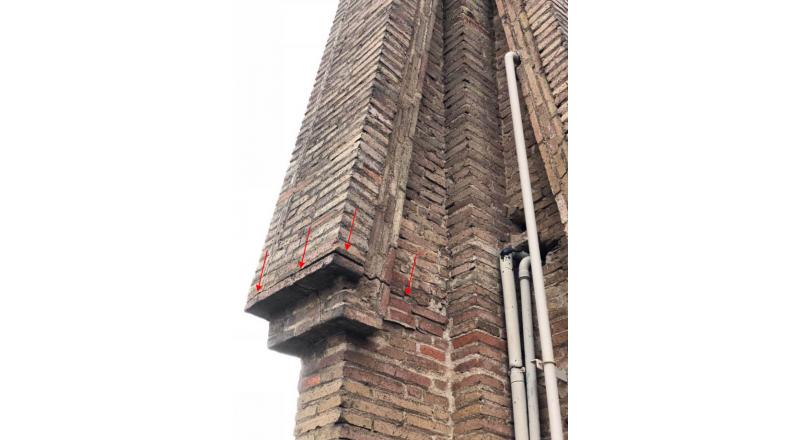Rehabilitación estructural de pináculos de fachadas de la Escuela Teresiana Ganduxer
