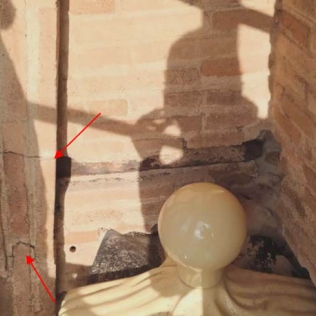 Rehabilitación estructural de pináculos de fachadas de la Escuela Teresiana Ganduxer