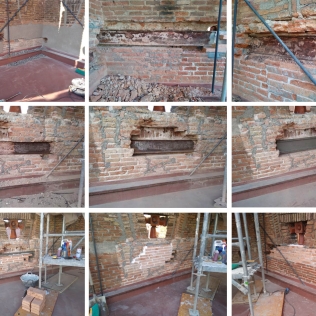 Rehabilitación estructural de pináculos de fachadas de la Escuela Teresiana Ganduxer