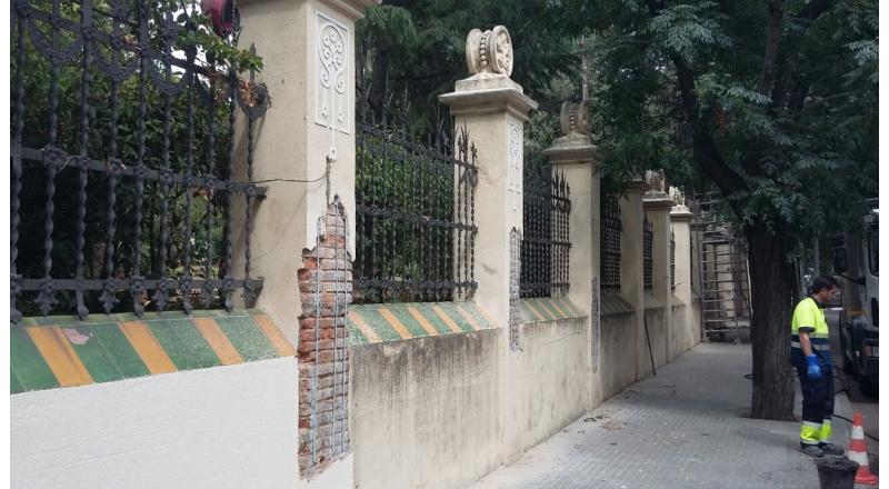 Mantenimiento, reparación y recuperación de vallados ornamentales de una Escuela.