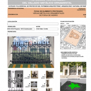 Mantenimiento, reparación y recuperación de vallados ornamentales de una Escuela.