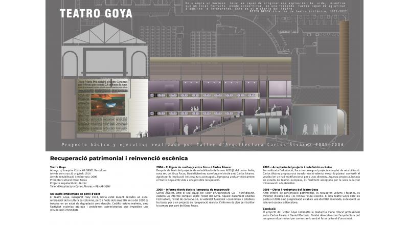 Proyecto de Restauración del Teatro Goya en Barcelona